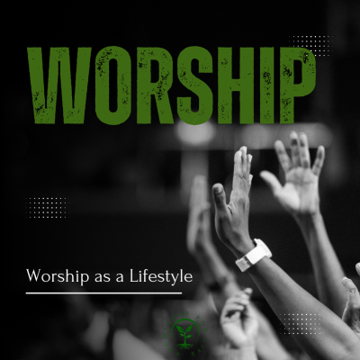 Black and Yellow Modern Praise and Worship Instagram Post